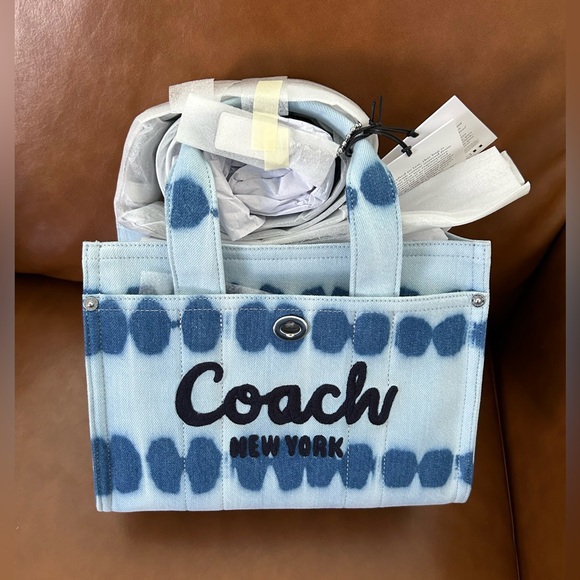 Coach Cargo 26 with Tie-Dye Leather Handbag - Picture 9 of 12